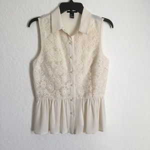 forever 21 lace blouse!